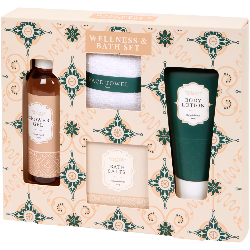 Wellness & Bath – Coffret Rituel « Ylang & Néroli » (4 Pièces)