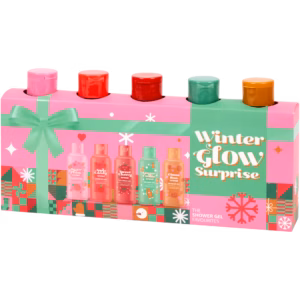 Winter Glow – Coffret « Surprise d&rsquo;Hiver » (5 Gels Douche Gourmands)