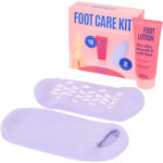 Miniature principale de Footsteps – Kit de soins des pieds (3 pièces) + Chaussettes Spa-Gel (Taille unique)
