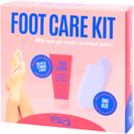 Image 2 de Footsteps – Kit de soins des pieds (3 pièces) + Chaussettes Spa-Gel (Taille unique)