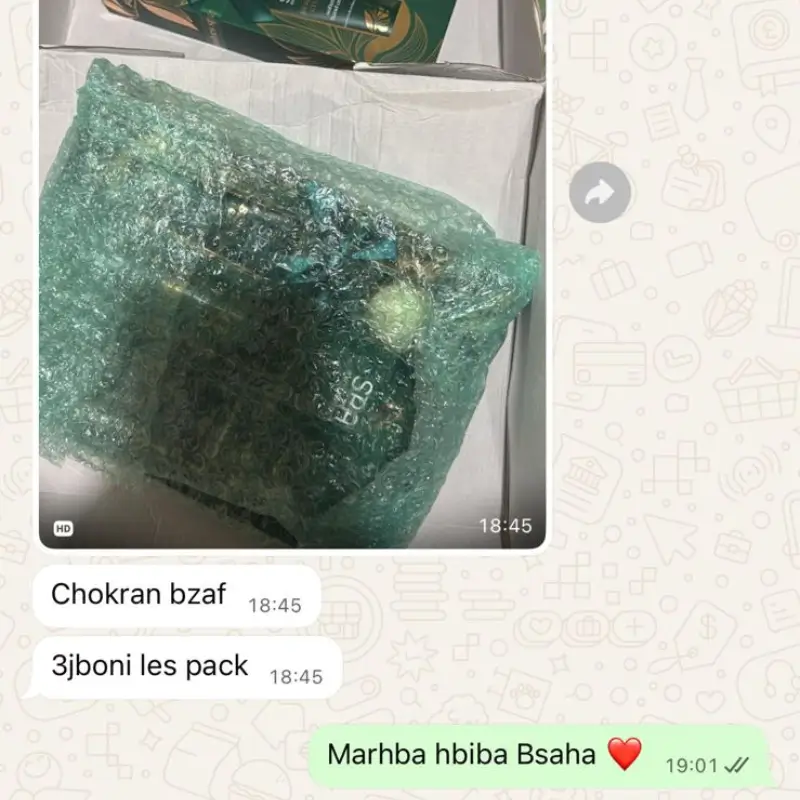 Avis cliente WhatsApp